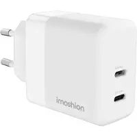 IMoshion Wandladegerät - Ladegerät - 2x USB-C - Power Delivery - 40W - Weiß