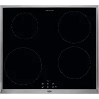 AEG IEB64000XB, Schwarz, Integriert, 60 cm, Zonen-Induktionskochfeld, Glas, 4 Zone(n)