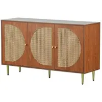 Möbel Kraft Sideboard , braun , Maße (cm): B: 129,8 H: 76