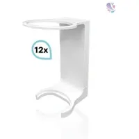 Blanc HYGIENIC Robuster Spender für Mini Fix Handhygiene 300 ml Flaschen, Wandhalterung verschied. Farben 2x