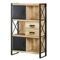 Möbel Kraft Highboard ¦ holzfarben ¦ Maße (cm): B: 90 H: 140 T: 36.0