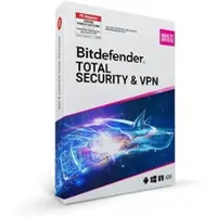 Bitdefender Total Security & Premium VPN, 3 Geräte - 2 Jahre