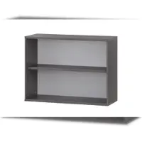 Proregal Möbelpartner Aktenregal Lion | Small| HxBxT 78x100x40 cm | 2 Fächern | Eschegrau | Büroregal, Bücherregal von