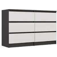 Top E Shop Malwa M6 120 Kommode ANTHRACITE / WHITE