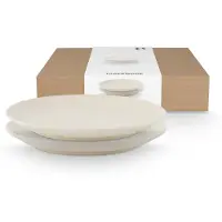 Vt wonen Teller Plates Ceramic Offwhite 24 cm (2er Set)