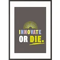 PaperFlow Wandbild Innovate or die 500 x 700 mm