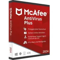 McAfee Antivirus Plus 2026 | Download + Produktschlüssel | 5 Geräte / 2 Jahre