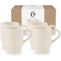 Vt wonen Tasse vtwonen Mugs With Ear Keramik Offwhite (4er Set)