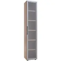 Geramöbel Geramoebel Speed Office Aktenschrank ABS (Acrylnitril-Butadien-Styrol), Spanplatte 5 Fachböden 400 x 420 x 2.160 mm Hellgrau