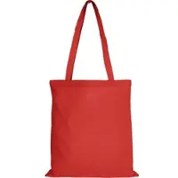 TEXXILLA Baumwolltasche CLASSIC mit zwei langen Henkeln und Ihrem Wunschmotiv, rot