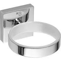 BRILLANTBAD META Fönhalter Messing Chrom poliert 80x55x100 mm für Bad & WC >> zum Bohren oder Kleben*