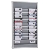 Eichner Zweireihige Planungstafel für den Werkstattbereich, Planungsreihen durchgehend befüllbar, Maße 554 x 960 mm, Schienen 10, Größe DIN A5 u. 2/3 A4, Verpackungseinheit: 1 STK