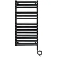 Zehnder Forma Spa elektrisch IHC Handtuchwärmer, Anthrazit, 849x91x498 mm, Design-Heizkörper mit modularer Steuerung und Trockenlaufschutz