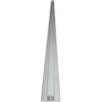 Evenes Verbindungsprofil für Duschrückwand Aluminium eloxiert matt 2550 mm - 93 187 87