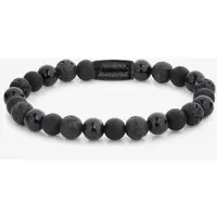 Rebel & Rose - BLACK SERIES - Black Rocks - All Black / 8 MM