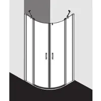 Kermi LIP5508020VAK Viertelkreis Liga P55 0800x