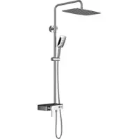Hsk Shower-Set Umsteller „Softcube AquaSwitch Mix“ mit Einhebelmischer Ausladung 385 mm in schwarz / chrom