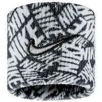 Nike - "Classic" Armband, Dri-FIT, Swoosh (2er-Pack) CS2564 (Einheitsgröße) (Schwarz/Weiß)