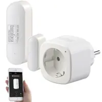 Luminea Home Control Smarte Steuerung für Abluft, Heizung, Licht, WLAN-Sensor & -Steckdose