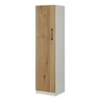 Möbel Kraft Aktenschrank mit Massivholzfront SOLIDLine ¦ weiß ¦ Maße (cm): B: 40 H: 159,8 T: 40.0