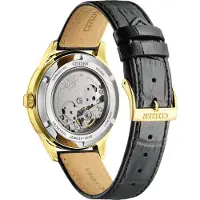 Citizen NY4059-09AE Uhr Herrenuhr Lederarmband Datum schwarz