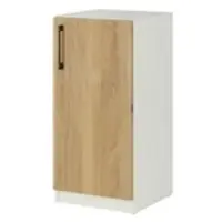 Möbel Kraft Aktenschrank mit Massivholzfront SOLIDLine ¦ weiß ¦ Maße (cm): B: 40 H: 83 T: 40.0