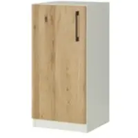 Möbel Kraft Aktenschrank mit Massivholzfront SOLIDLine ¦ weiß ¦ Maße (cm): B: 40 H: 83 T: 40.0