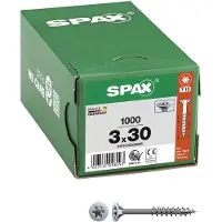 Spax -S SENKKOPF BREMSRIPPEN T-STAR PLUS T10 TEILGEWINDE WIROX 1000ST 3x30