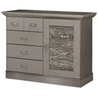 Maison bleue Kommode Fancy ¦ grau ¦ Maße (cm): B: 118,5 H: 90,1 T: 48.0