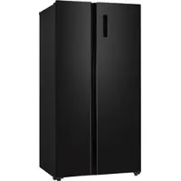 Respekta Side by Side Kühlschrank Gefrierkombi 505 L No Frost Black Steel 178 cm