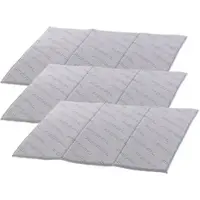 Pearl Weiche Mikrofaser-Abtropfmatte, saugfähig, grau, 40 x 50 cm, 3er-Set