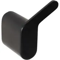 BRILLANTBAD BORGANIC BLACK Kleiderhaken Edelstahl Zink Schwarz 39x44x58 mm für Bad & Küche >> zum Bohren