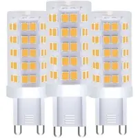Shada LED's light LED SMD Leuchtmittel - Korn G9, 4.5W, 2700K, Klar - 3er Pack - 550 lm