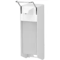 Ophardt hygiene ingo-man classic Seifen-/Desinfektionsmittelspender 1398200 , Kurzer Bedienhebel, Aluminium, pulverbeschichtet, weiß, T 26 P/25