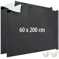INFACTORY 2er-Set Tafelfolien, selbstklebend & abwischbar,60 x 200cm, mit Kreide