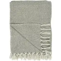 Ib Laursen Plaid creme/leinenfarbig Karomuster