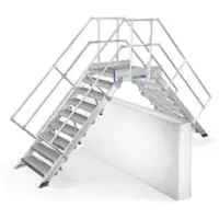 Mauderer Alutechnik Mauderer Bavaria Aluminium Überstieg L 1280mm Plattformlänge 1120mm lichte Höhe