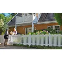 Meingartenversand.de Kunststoffgartenzaun München Doppeltor 300 x 80 cm – Zauntor aus PVC, weiß – Gartentor in traditionellem Design – Tor für Vorgärten