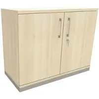 Fm Büromöbel Aktenschrank abschließbar für 2 Ordnerhöhen Breite 100 cm »Oldenburg« braun, 100x78.1x44.2 cm
