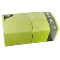 Papstar 1000 Servietten, 3-lagig 1/8-Falz 33 cm x 33 cm limonengrün