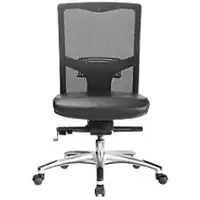 Sitwell Bürostuhl Liberty M SY-47.100-M ohne Armlehnen Kunstleder, Netz Schwarz