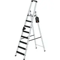 Proregal Stufen-Stehleiter einseitig begehbar mit clip-step relax 8 Stufen