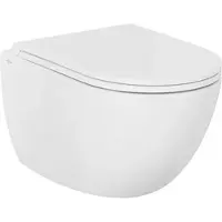 Evenes Wand-Tiefspül-WC Elanda, Keramik, spülrandlos, weiß matt - 93 190 54