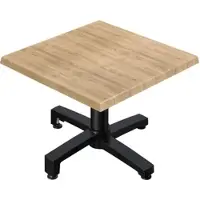 GGM Möbel WBO | Jamaika Loungetisch | B:T:H 70 x 70 x 40 cm | Eiche / Schwarz | Klappbar | Zusatzgewicht