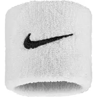 Nike - "Classic" Armband, Swoosh (2er-Pack) CS2677 (Einheitsgröße) (Weiß/Schwarz)