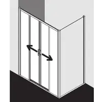 Kermi LID4B14020VAK Gleittür Liga D4B 1400x