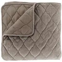 Unique living Bettüberwurf Jenny 220x220cm Taupe