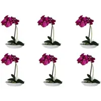 Creativ Green künstliche Pflanze Phalaenopsis, 30 cm, 6er Set