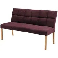 Woodford Esszimmerbank mit Steppung Dakota , rot , Maße (cm): B: 150 H: 89 T: 64.0