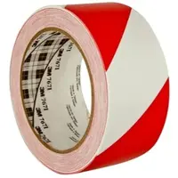 3M Warnband 767i Markierungsband, selbstklebend, rot / weiß, 50mm x 33m